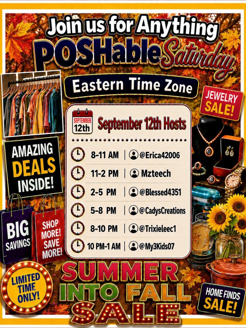 Anything POSHable!  Saturday Train Share Show - All Day Coast to Coast Hosts - Picture 2 of 12